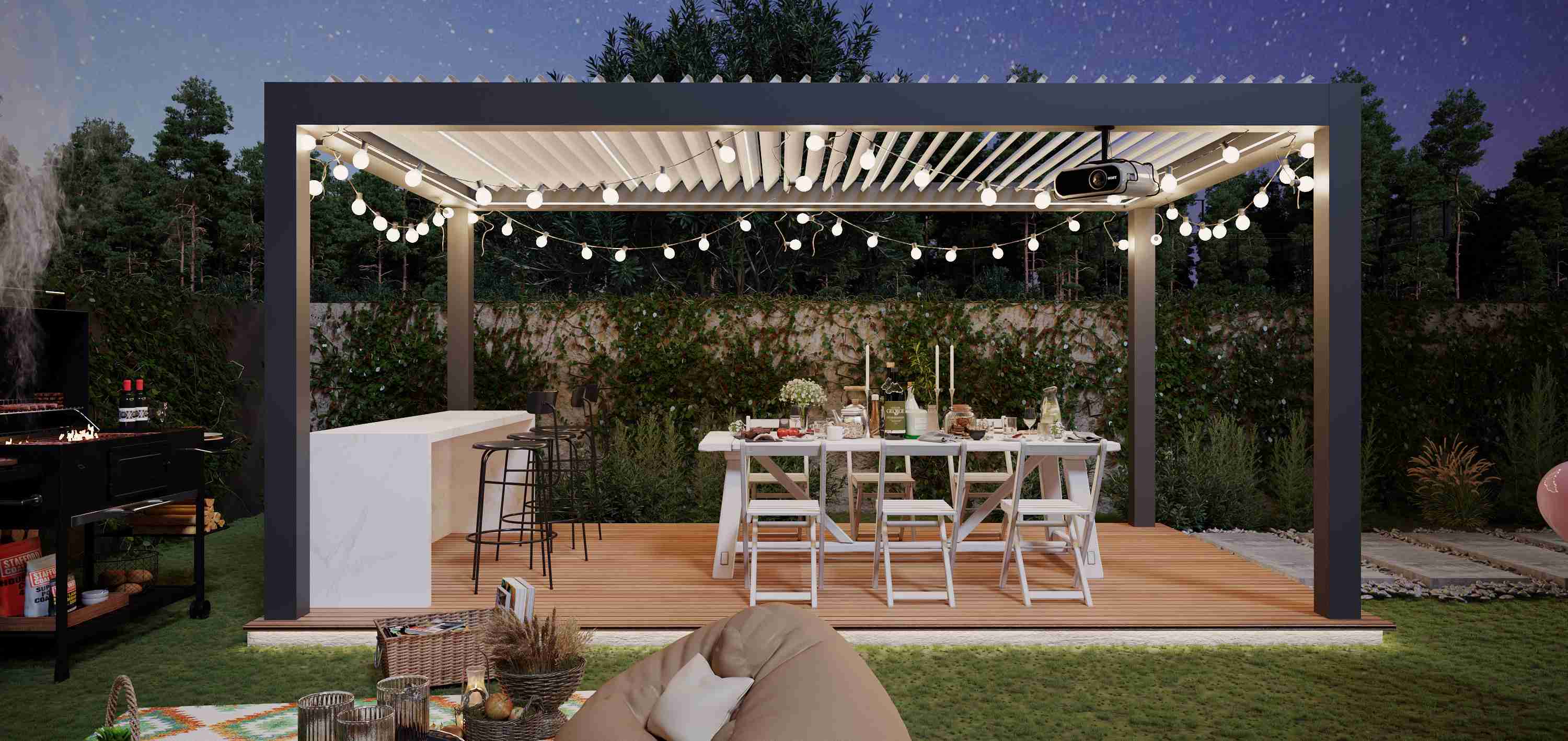 aluminium pergola